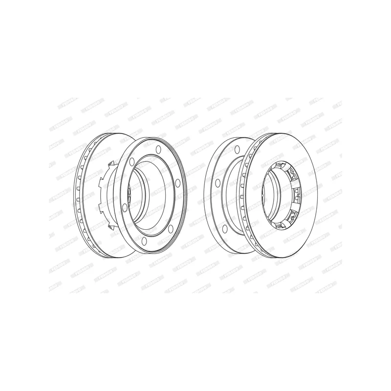 Jeu de 2 disques de frein avant FERODO FCR175A