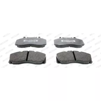 Jeu de 4 plaquettes de frein avant FERODO