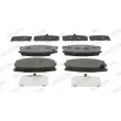 Jeu de 4 plaquettes de frein avant FERODO FVR1701 - Visuel 1