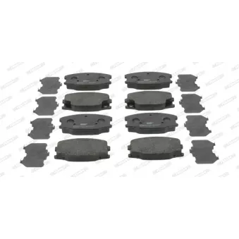 Jeu de 4 plaquettes de frein avant FERODO FVR1906