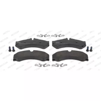 Jeu de 4 plaquettes de frein avant FERODO