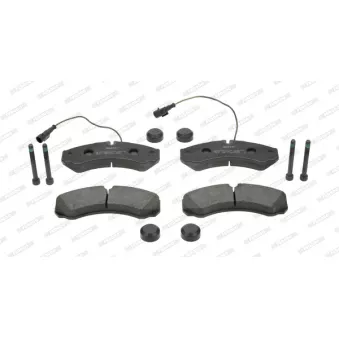 Jeu de 4 plaquettes de frein arrière FERODO
