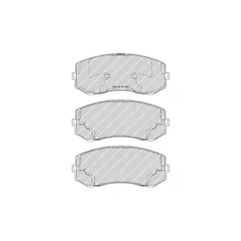 Jeu de 4 plaquettes de frein avant FERODO
