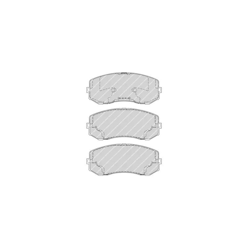 Jeu de 4 plaquettes de frein avant FERODO FVR4314