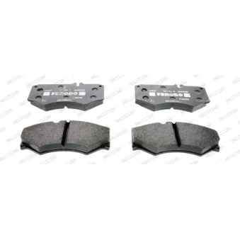 Jeu de 4 plaquettes de frein avant FERODO