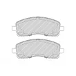 Jeu de 4 plaquettes de frein avant FERODO FVR4315 - Visuel 2