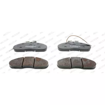 Jeu de 4 plaquettes de frein avant FERODO