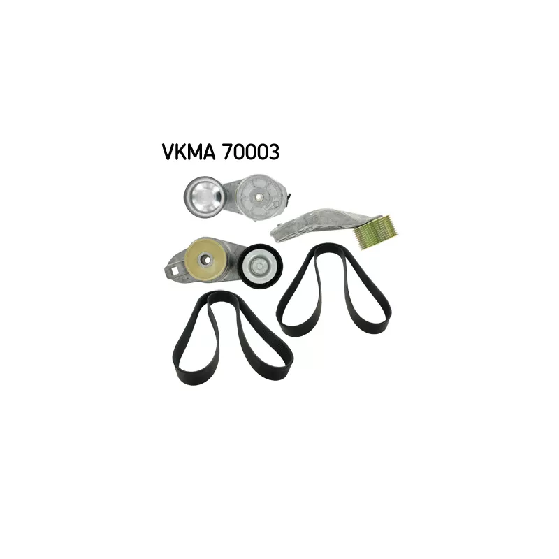 Jeu de courroies trapézoïdales à nervures SKF VKMA 70003
