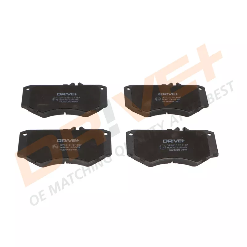 Jeu de 4 plaquettes de frein avant Dr!ve+ DP1010.10.1167