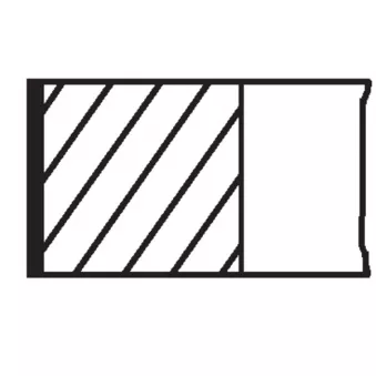 Jeu de segments de pistons MAHLE 014 38 V1