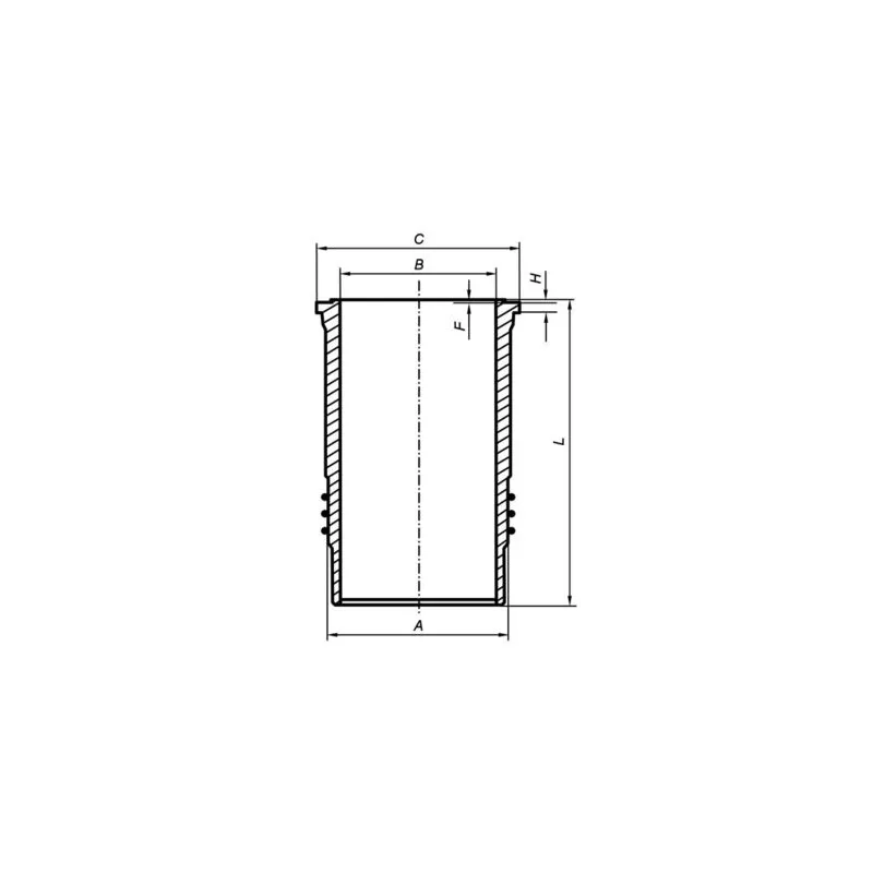 Chemise de cylindre MAHLE 037 WN 48 01