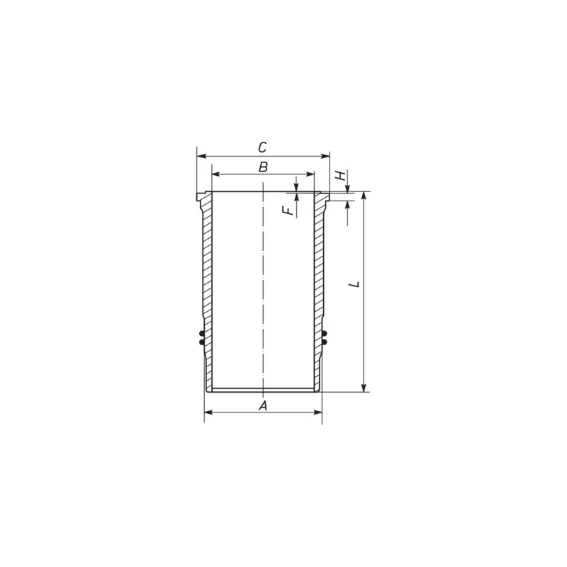 Chemise de cylindre MAHLE 003 WN 16 01