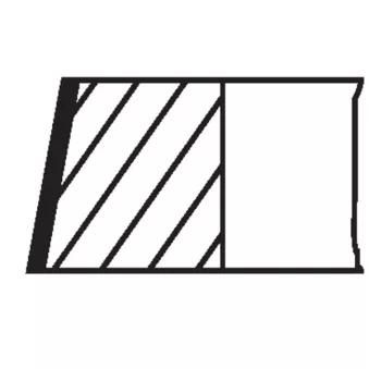 Jeu de segments de pistons MAHLE 004 14 N0