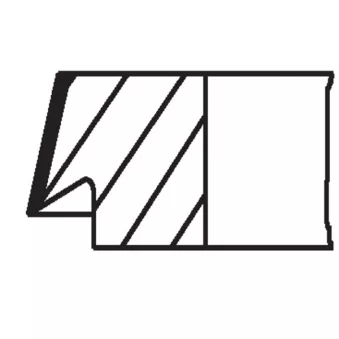 Jeu de segments de pistons MAHLE 004 13 V0