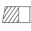 Jeu de segments de pistons MAHLE 004 45 N0 - Visuel 2