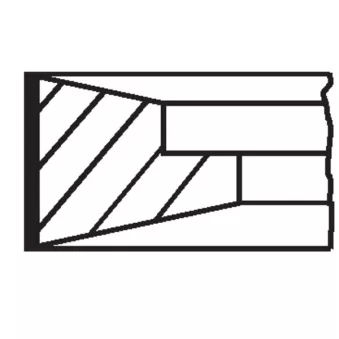 Jeu de segments de pistons MAHLE 043 19 N0