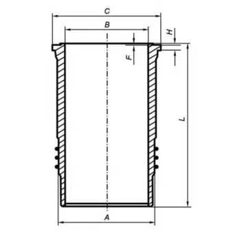 Chemise de cylindre MAHLE