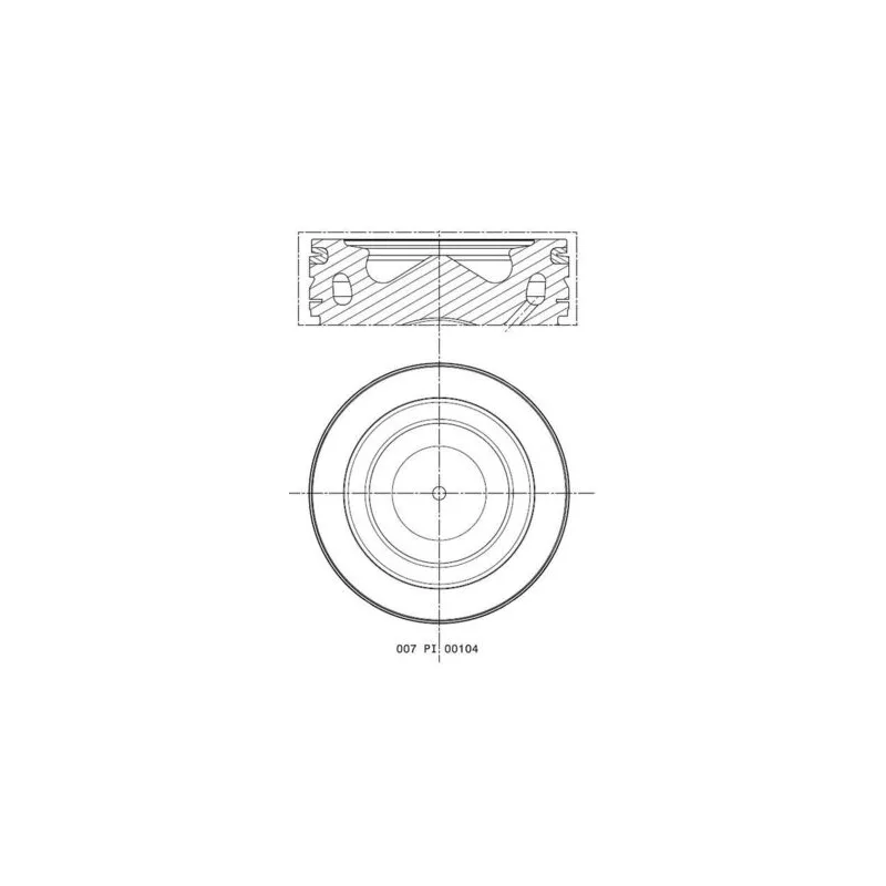 Piston MAHLE 007 PI 00104 000