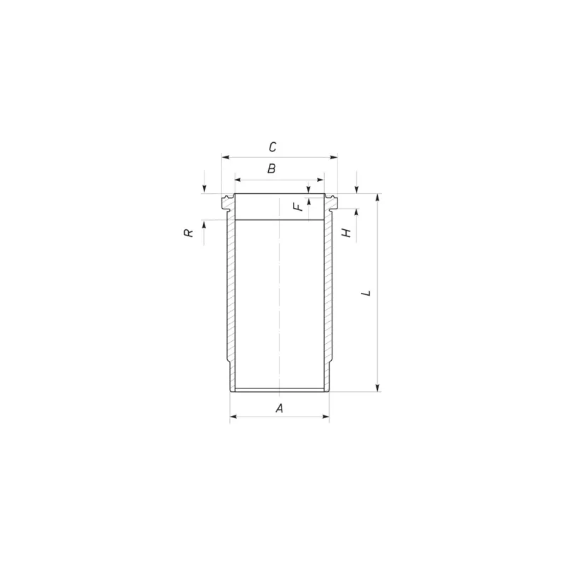 Chemise de cylindre MAHLE 061 WN 19 01