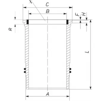Chemise de cylindre MAHLE