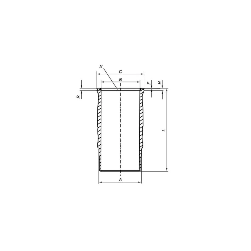 Chemise de cylindre MAHLE 061 LW 00120 001