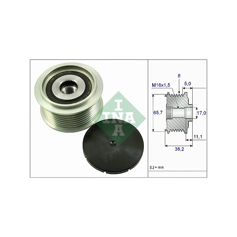 Poulie roue libre, alternateur INA 535 0274 10