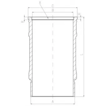 Chemise de cylindre MAHLE