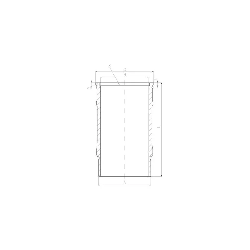 Chemise de cylindre MAHLE 001 LW 00143 001