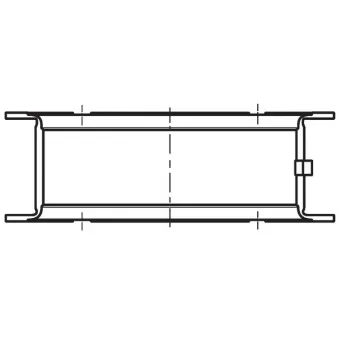 Coussinet de vilebrequin MAHLE 001 FL 10358 075