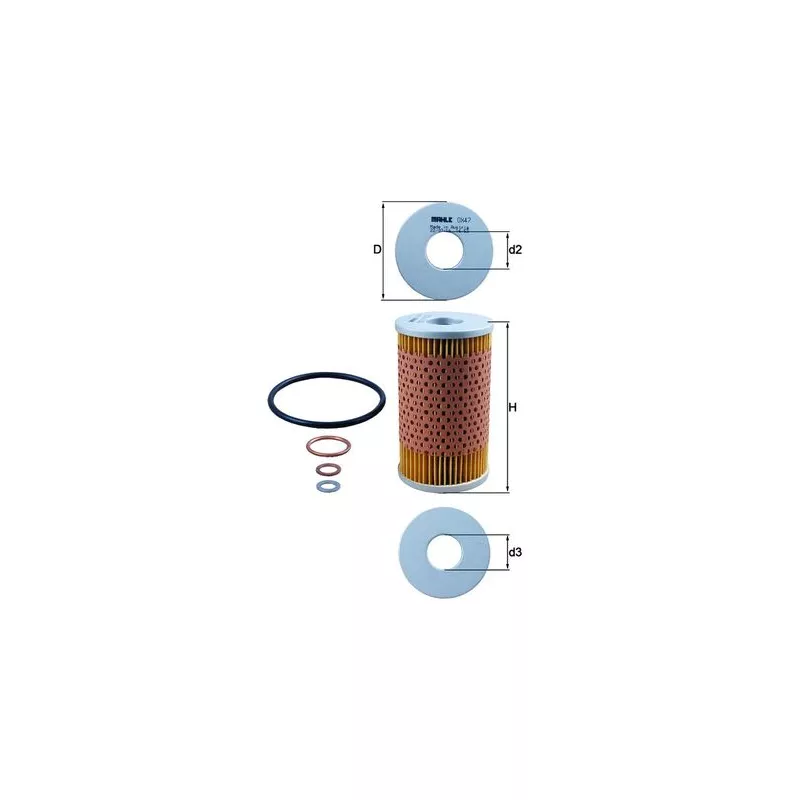 Filtre à huile KNECHT OX 47D