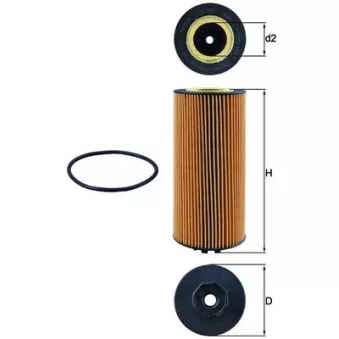 Filtre à huile KNECHT OX 987D
