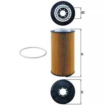 Filtre à huile KNECHT OX 1097D