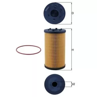 Filtre à huile KNECHT OX 1306D