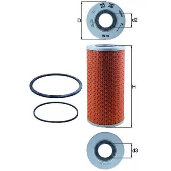Filtre à huile KNECHT OX 31D
