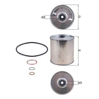 Filtre à huile KNECHT OX 1D