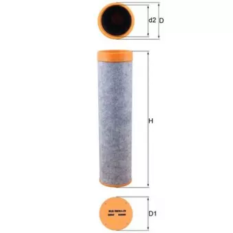 Filtre à air secondaire KNECHT LXS 7080
