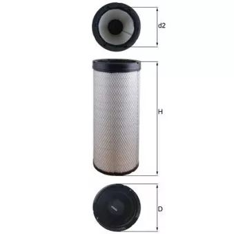 Filtre à air secondaire KNECHT LXS 224