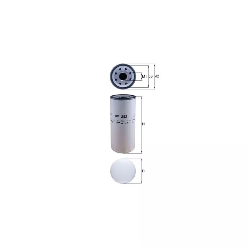 Filtre à huile KNECHT OC 282