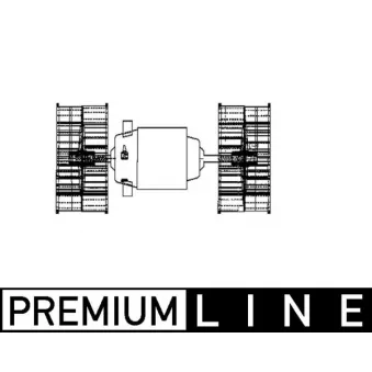 Pulseur d'air habitacle MAHLE AB 77 000P