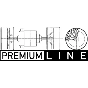 Pulseur d'air habitacle MAHLE AB 73 000P