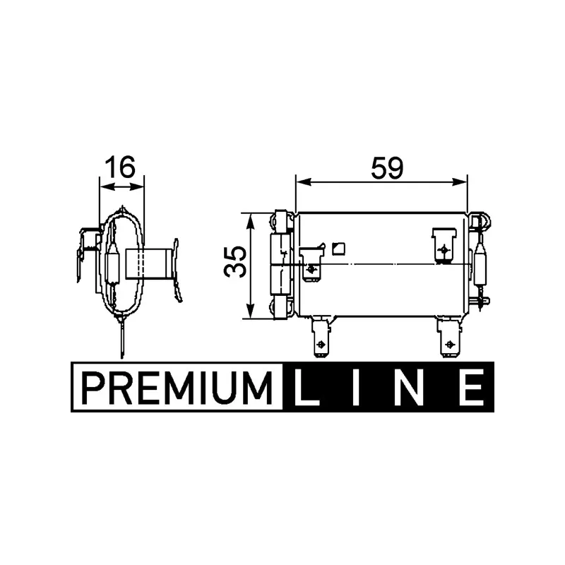 Résistance, pulseur d'air habitacle MAHLE ABR 14 000P