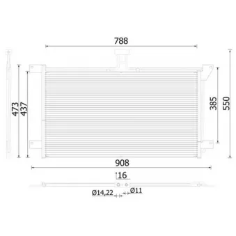 Condenseur, climatisation MAHLE