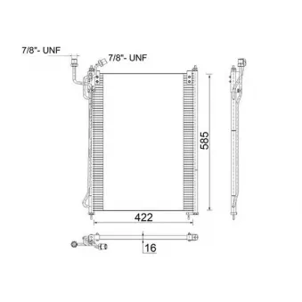 Condenseur, climatisation MAHLE