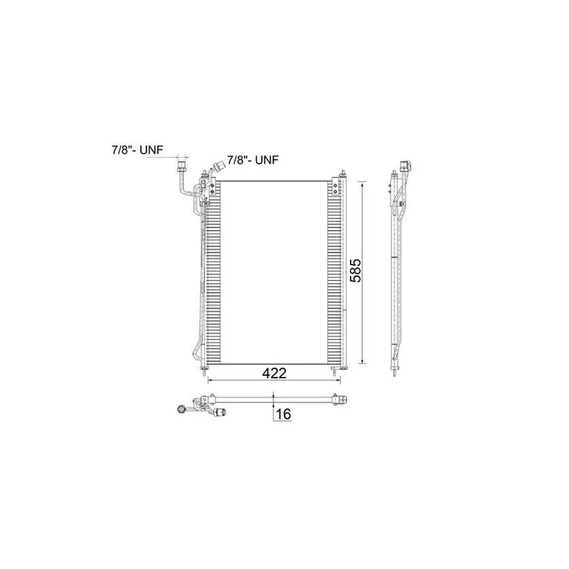 Condenseur, climatisation MAHLE AC 285 000S