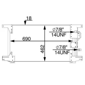 Condenseur, climatisation MAHLE AC 283 000S