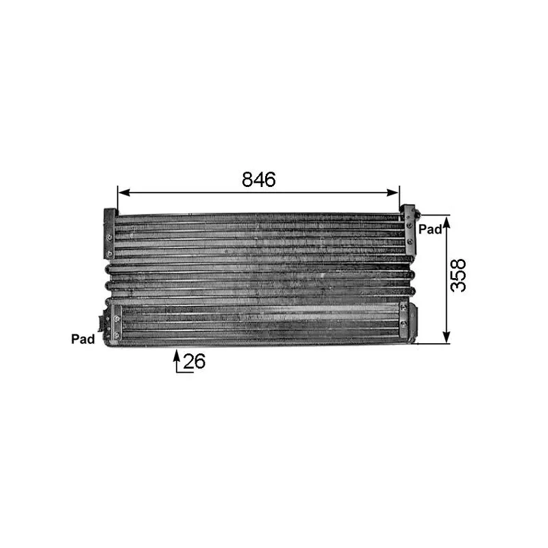 Condenseur, climatisation MAHLE AC 293 000S