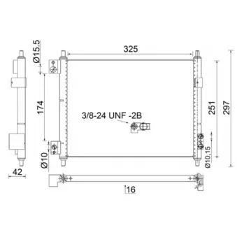 Condenseur, climatisation MAHLE AC 856 000S