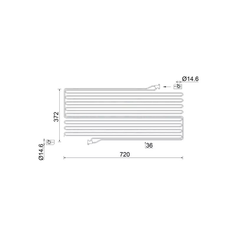 Condenseur, climatisation MAHLE AC 951 000S