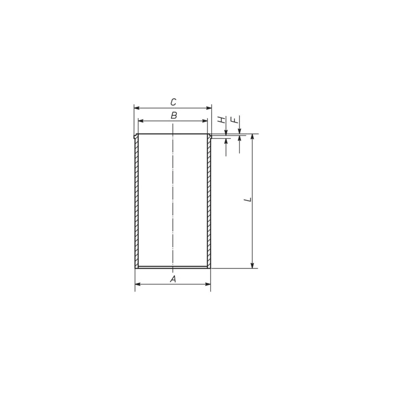 Chemise de cylindre MAHLE 213 WT 01 00