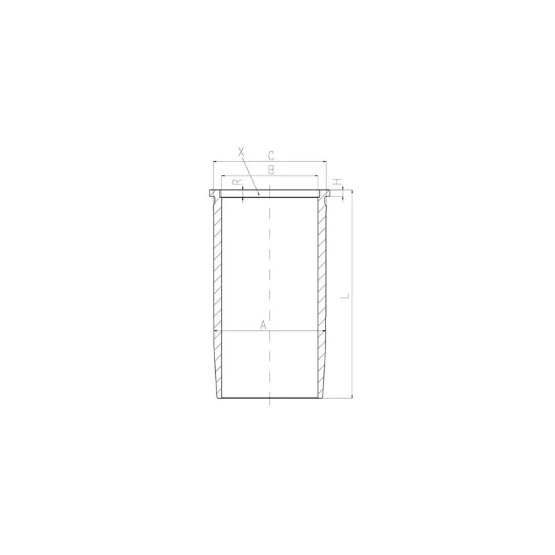 Chemise de cylindre MAHLE 227 LW 00113 001